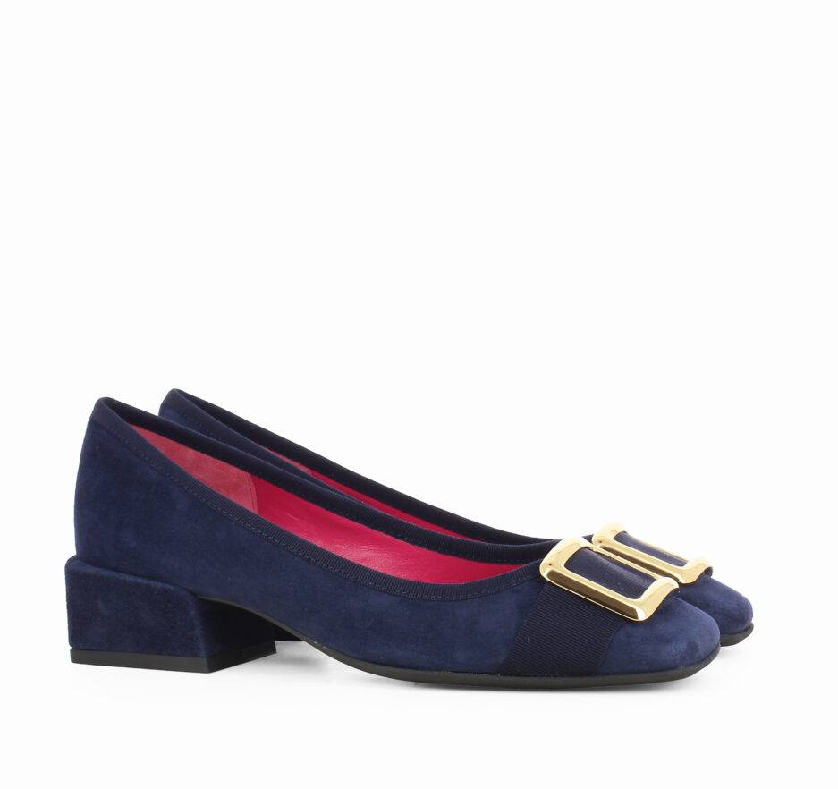 Le Babe BALLERINE IN VELOUR BLU Presa