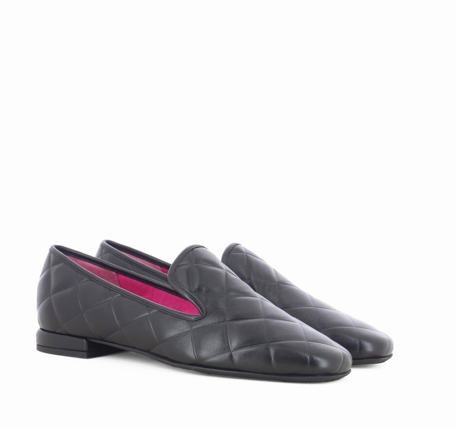 Le Babe SLIP ON IN NAPPA NERA Offerta