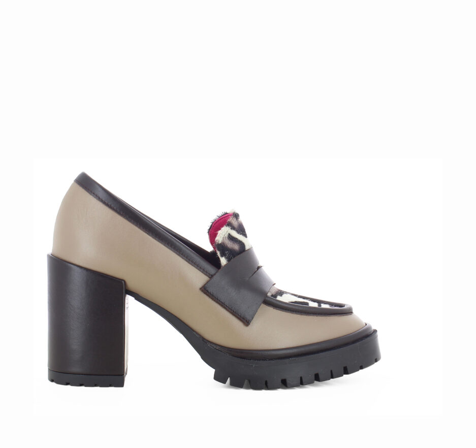 Le Babe MOCASSINI IN VITELLO TORTORA Offerte