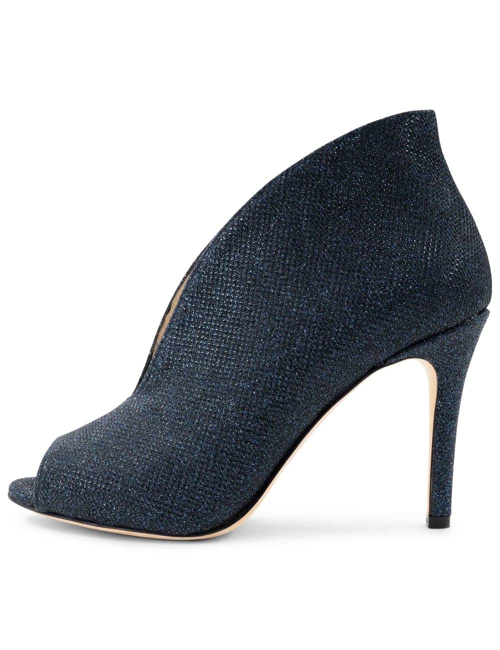 L'ARIANNA tronchetto sp8004 open toe donna intessuto luminor blu con tacco alto Fino Al -60%