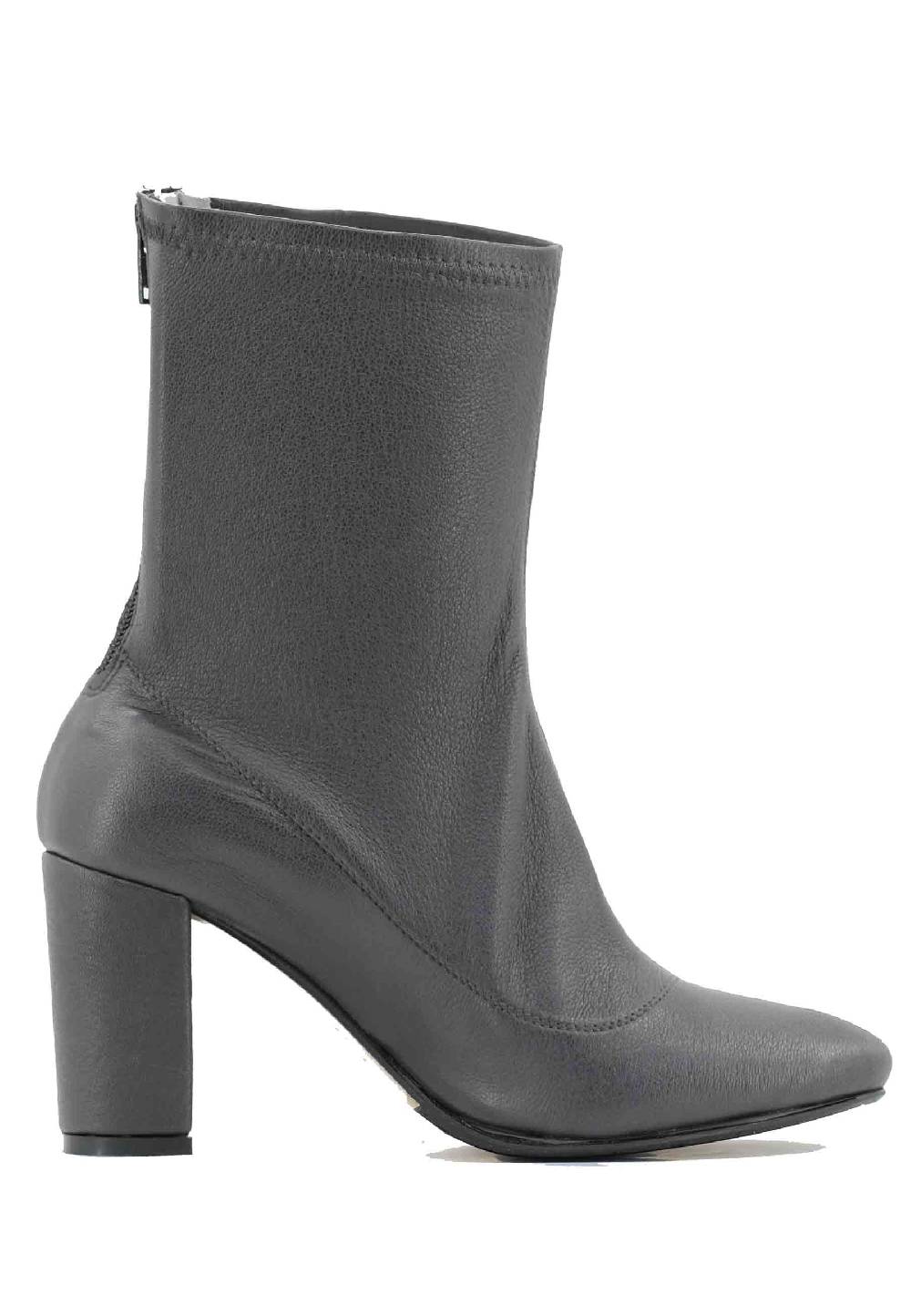 L'ARIANNA Stivaletti EL3002 in elasticizzato grigio con tacco alto Moda