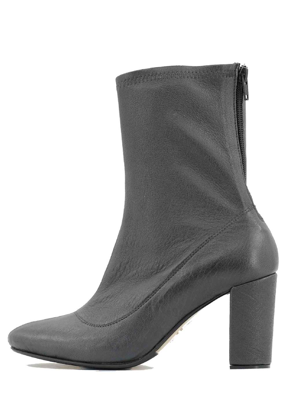 L'ARIANNA Stivaletti EL3002 in elasticizzato grigio con tacco alto Moda