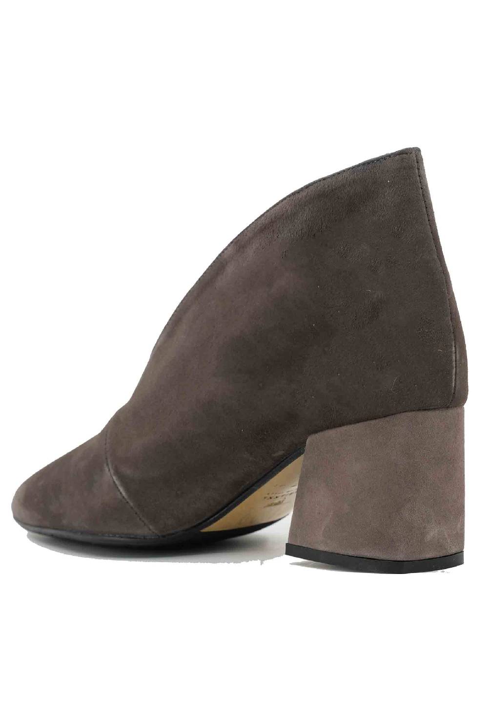 L'ARIANNA Stivaletti TR8006/G Ankle boot in camoscio grigio con tacco largo Grande vendita