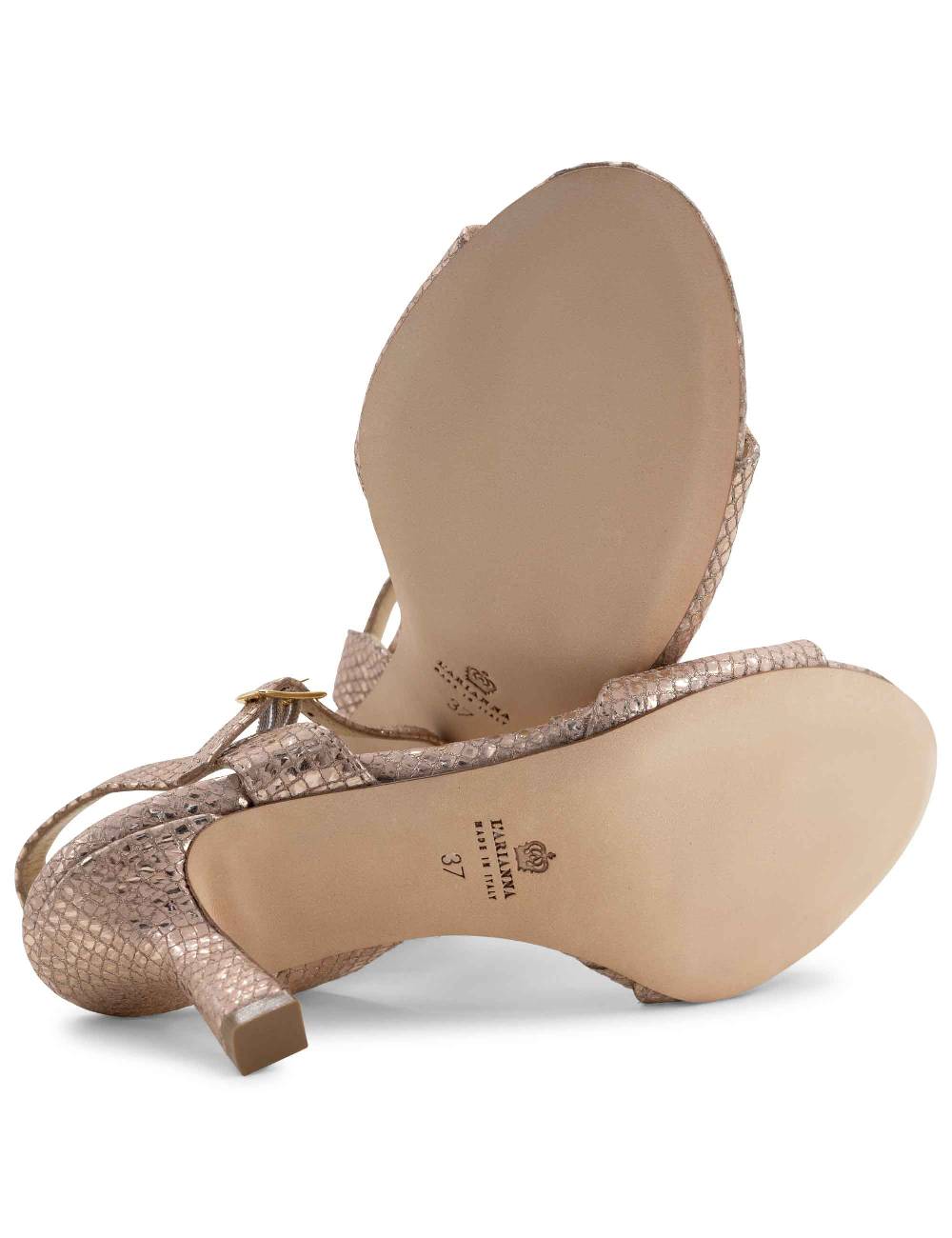 L'ARIANNA sandali ds1510/rt in tessuto stampato laminato nude l'arianna Promozione Limitata