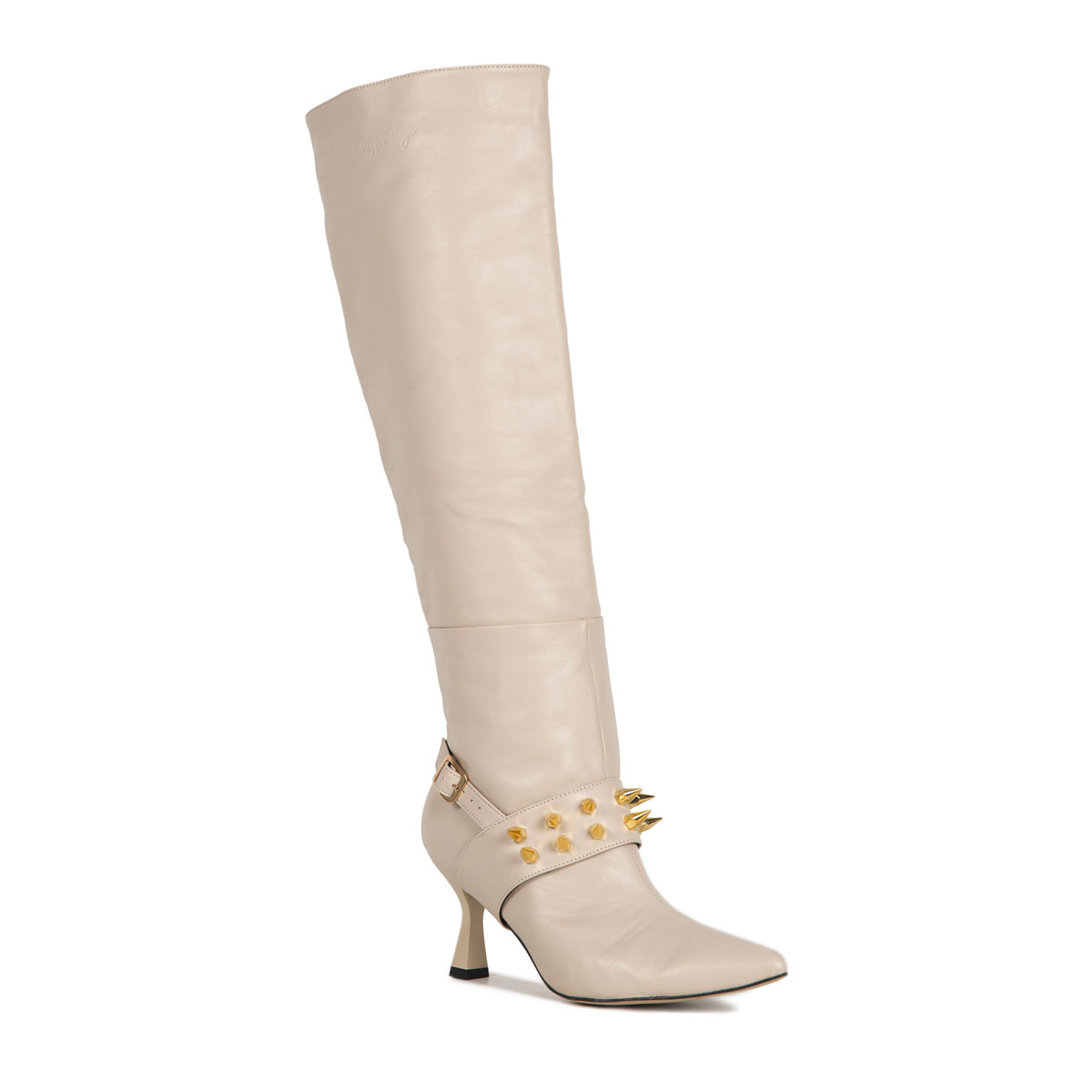 Le Dangerouge Meg Beige Studs Saldi