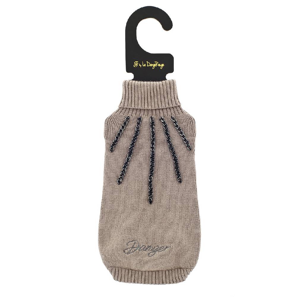 Le Dangerouge Danger sweater beige Prezzo Ridotto