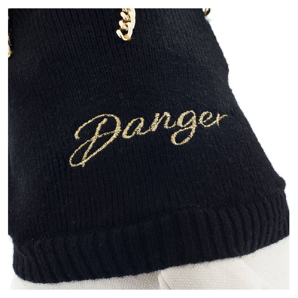 Le Dangerouge Danger sweater black Sottocosto