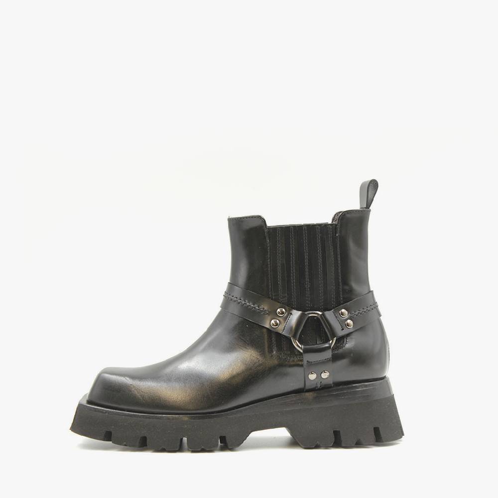 Laura Bellariva Biker punta quadrata nero In Linea