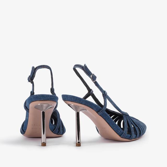 Le Silla Slingback con listini denim blu 2025