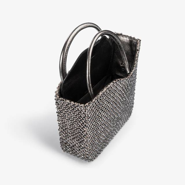 Le Silla Small bag gioiello rete peltro e Cristalli Promozione Limitata