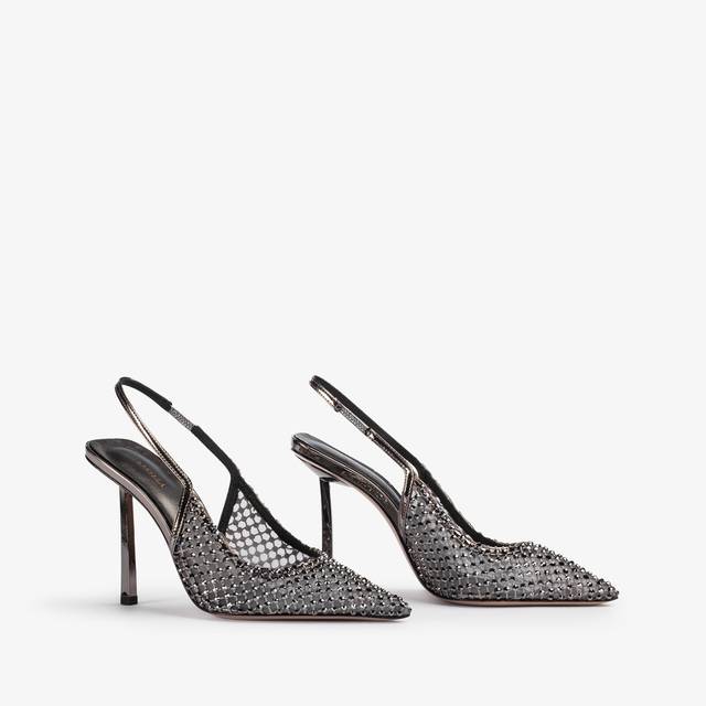 Le Silla Slingback gioiello rete peltro Fino Al -60%