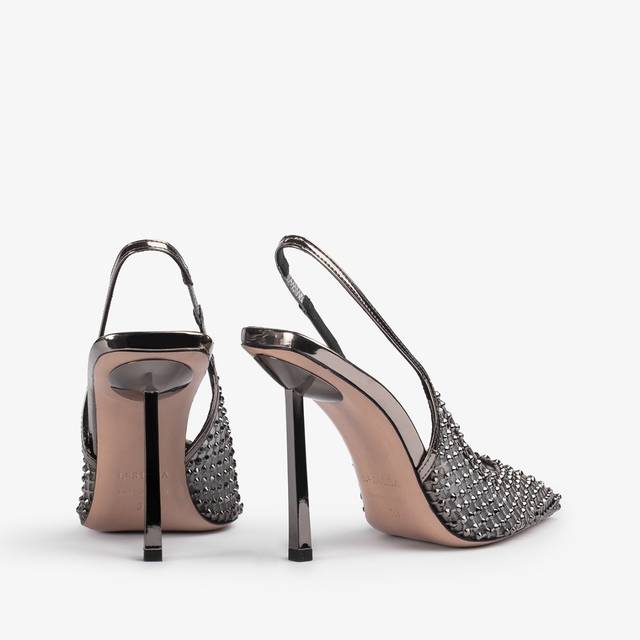 Le Silla Slingback gioiello rete peltro Fino Al -60%