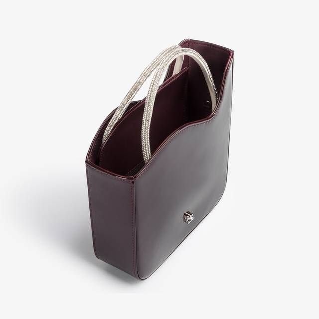 Le Silla Small bag vernice rossa cherry e Cristalli Economico
