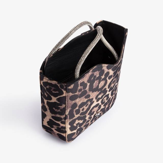 Le Silla Small bag raso leopardato e Cristalli Offerte