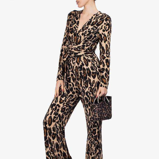 Le Silla Small bag raso leopardato e Cristalli Offerte