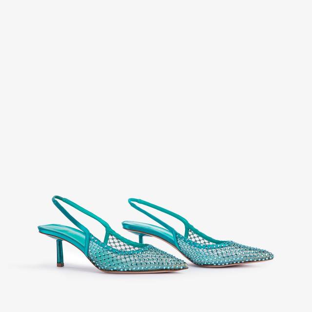 Le Silla Slingback gioiello rete verde procida Moda