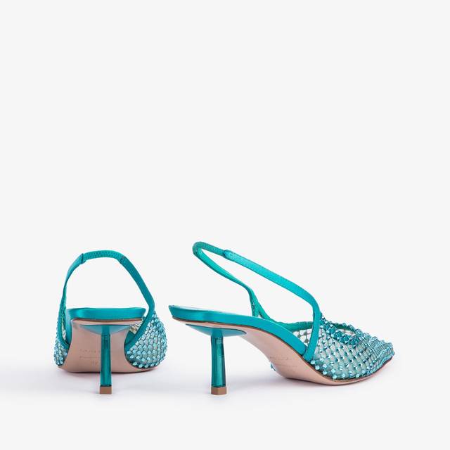 Le Silla Slingback gioiello rete verde procida Moda