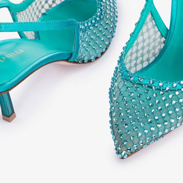 Le Silla Slingback gioiello rete verde procida Moda