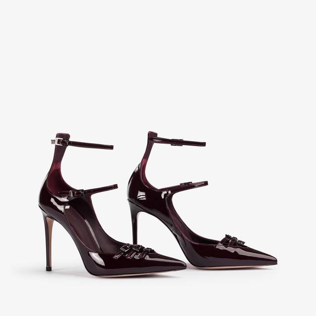 Le Silla Décolleté con listini vernice rossa cherry Soddisfazione Garantita