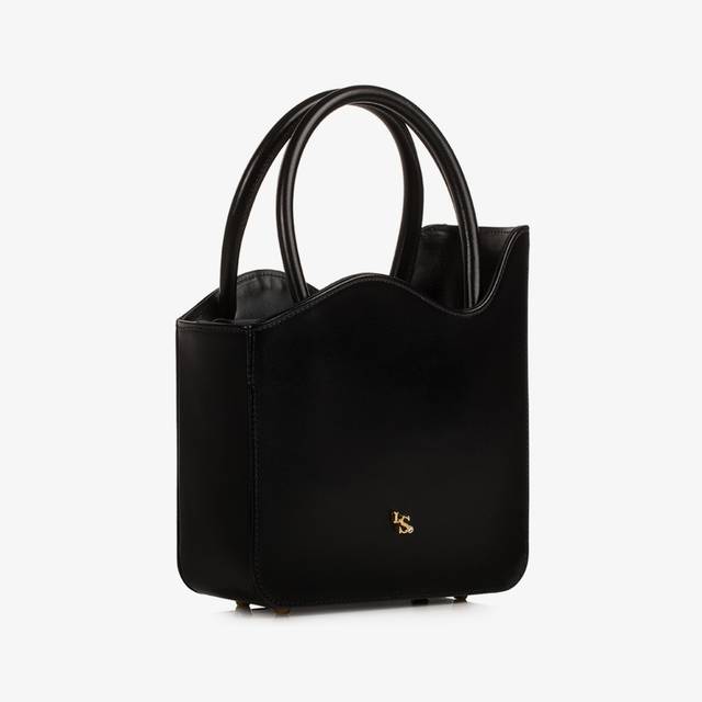 Le Silla Medium bag pelle nera Presa
