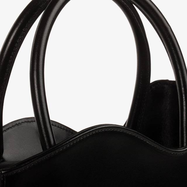 Le Silla Medium bag pelle nera Presa