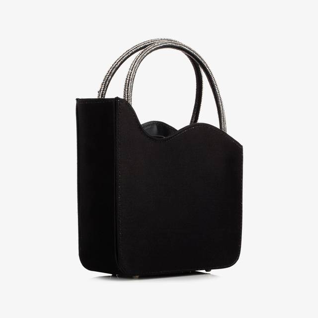 Le Silla Mini bag raso nero e Cristalli Offerta speciale