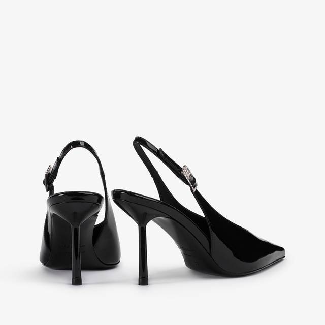 Le Silla Slingback vernice nera Economico