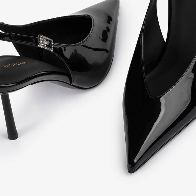Le Silla Slingback vernice nera Economico