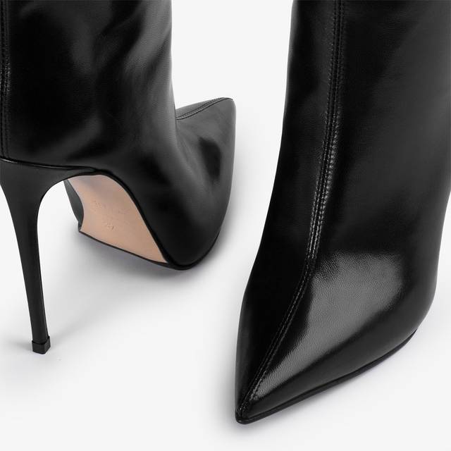 Le Silla Stivale sopra il ginocchio oversize nappa nero Saldi