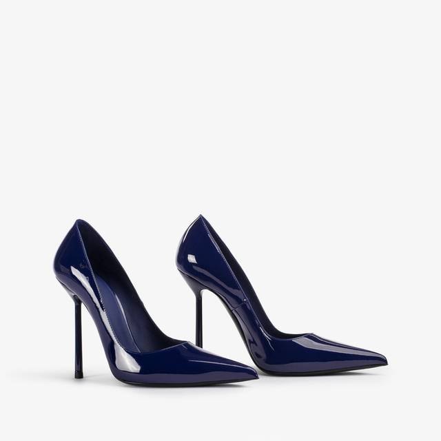 Le Silla Décolleté vernice blu lazuli Italia
