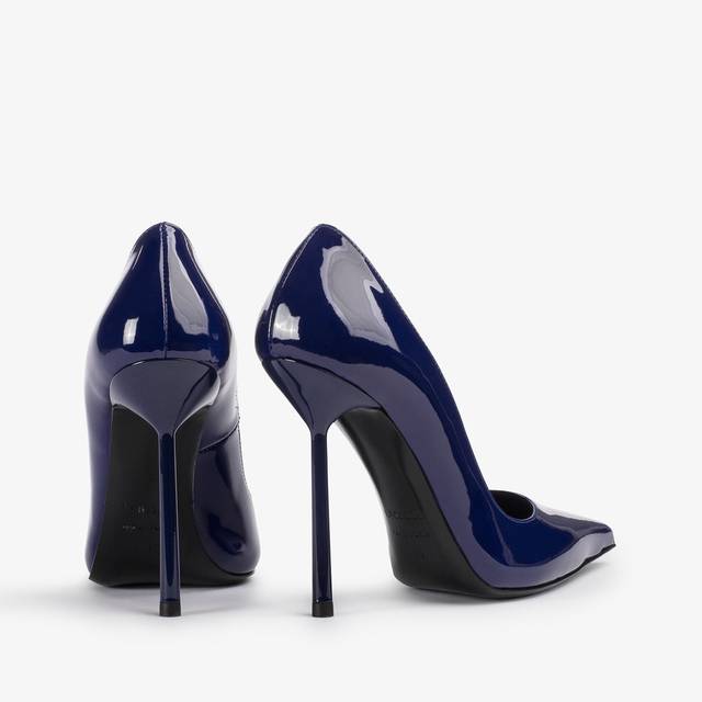 Le Silla Décolleté vernice blu lazuli Italia