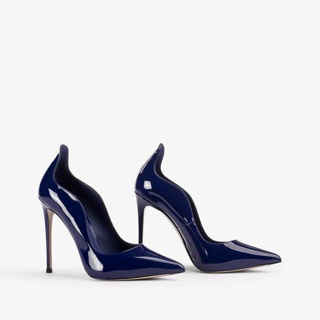 Le Silla Décolleté vernice blu lazuli 2025