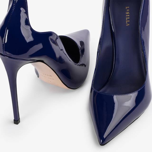 Le Silla Décolleté vernice blu lazuli 2025