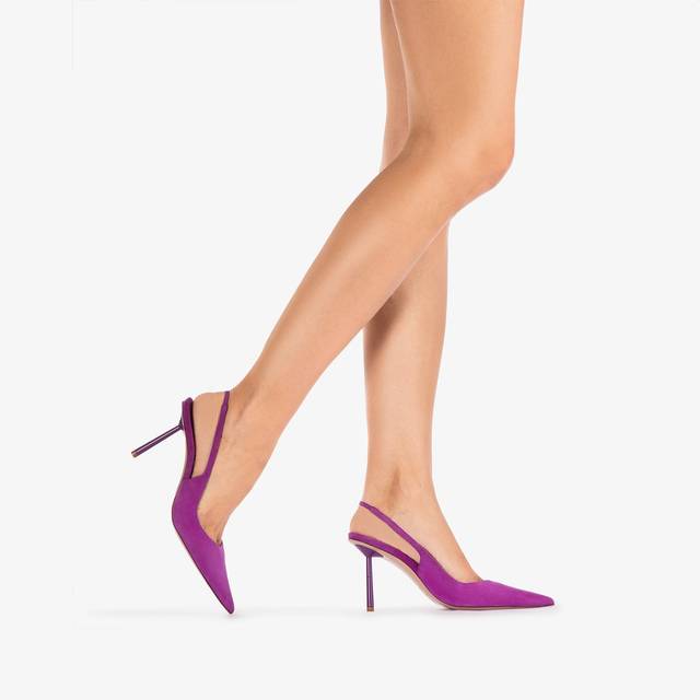 Le Silla Slingback camoscio lavanda darling Acquista Ora