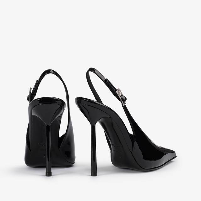 Le Silla Slingback vernice nera Ritorno libero