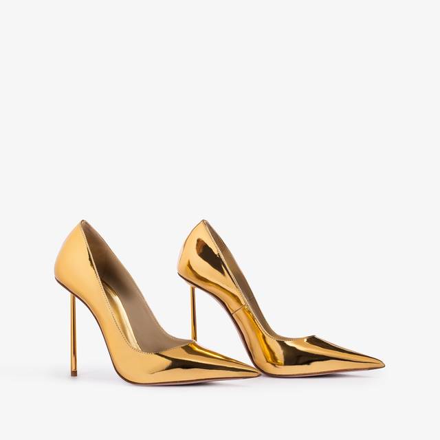Le Silla Décolleté metallizzata oro pepita Novità
