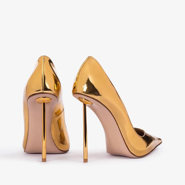 Le Silla Décolleté metallizzata oro pepita Novità