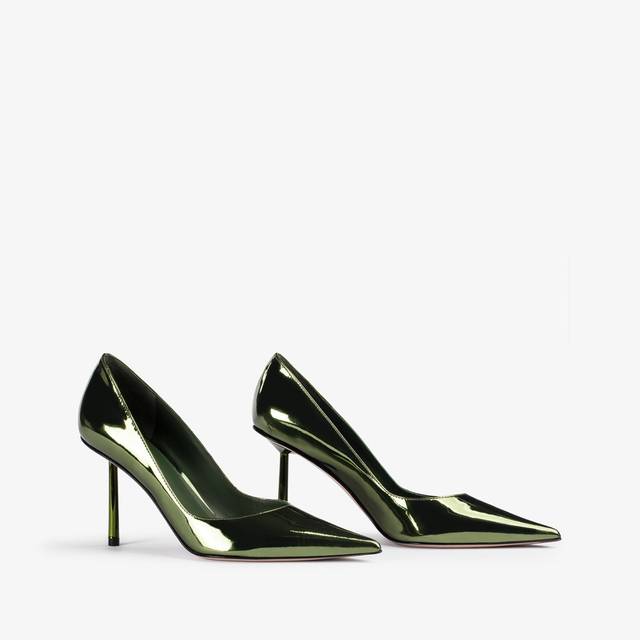 Le Silla Décolleté metallizzata verde pirite Offerta
