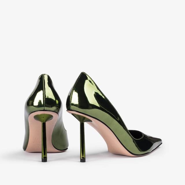 Le Silla Décolleté metallizzata verde pirite Offerta
