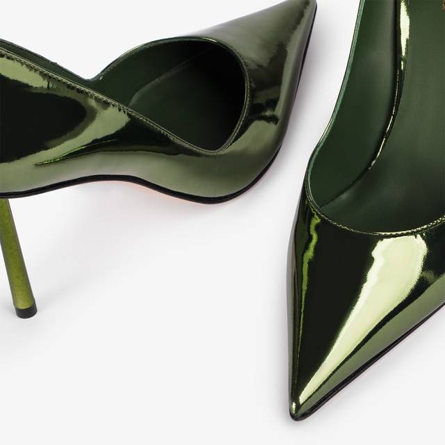 Le Silla Décolleté metallizzata verde pirite Offerta