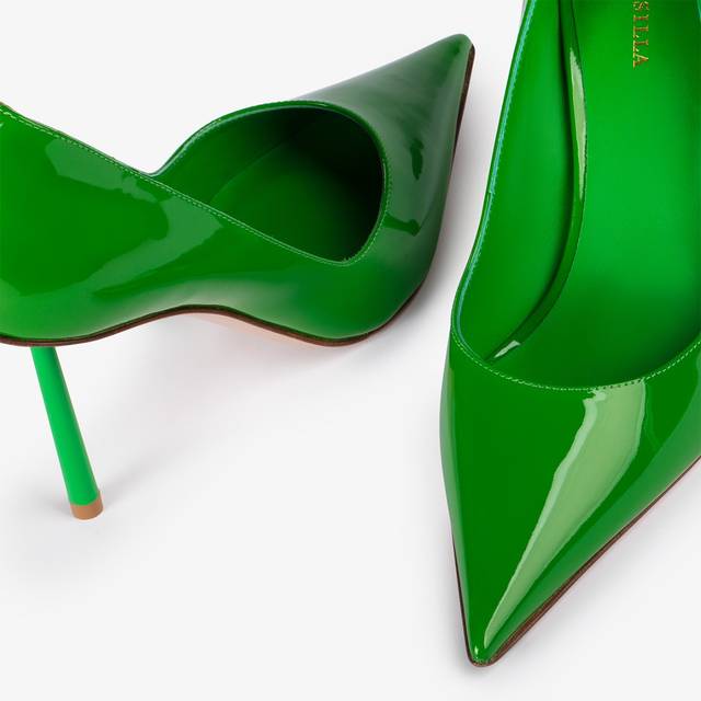 Le Silla Décolleté vernice verde emerald Economico