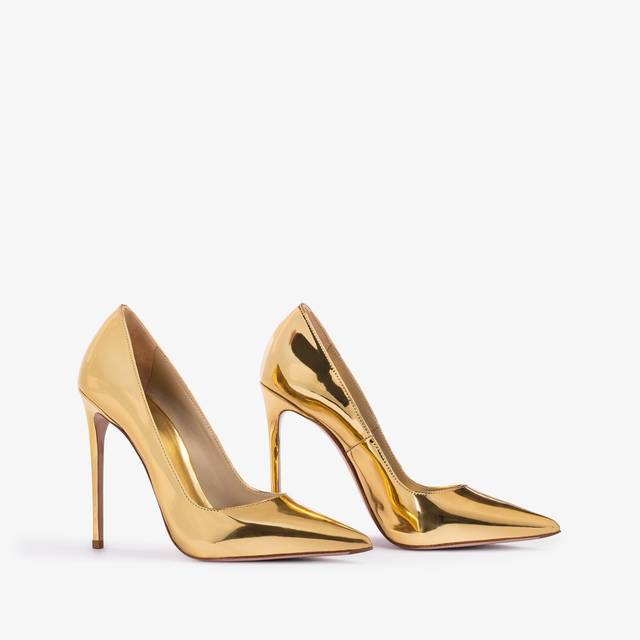 Le Silla Décolleté metallizzata oro pepita Saldi Di Fabbrica