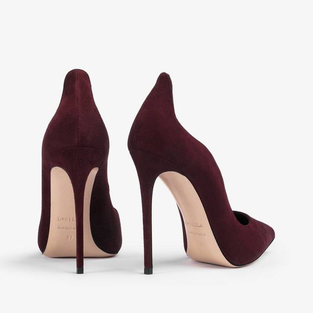 Le Silla Décolleté scamosciata rossa cherry Nuova