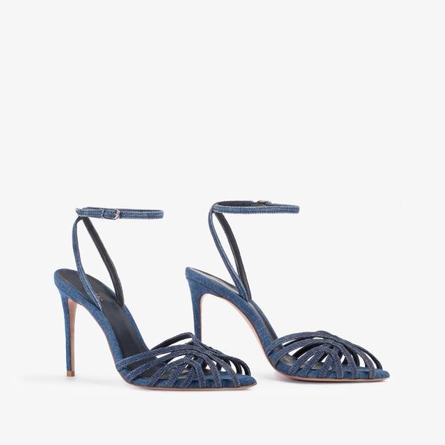 Le Silla Sandalo denim blu 2025