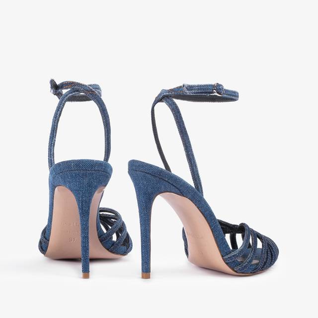 Le Silla Sandalo denim blu 2025