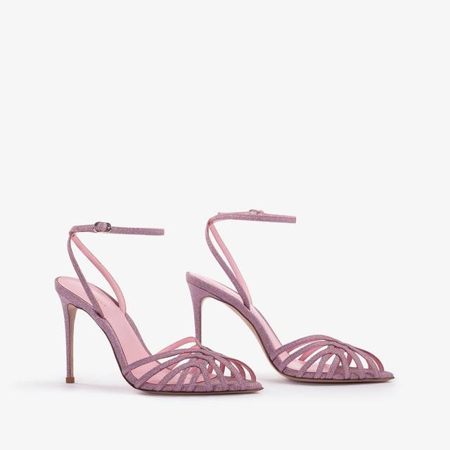 Le Silla Sandalo glitter rosa dea In Linea