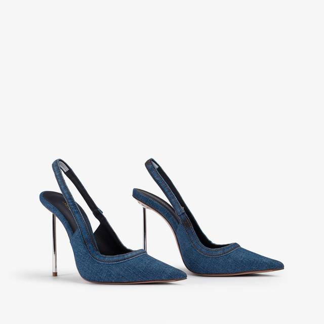 Le Silla Slingback denim blu Negozi Online