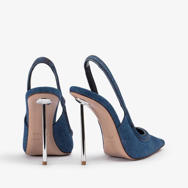 Le Silla Slingback denim blu Negozi Online