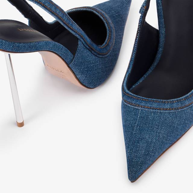 Le Silla Slingback denim blu Negozi Online