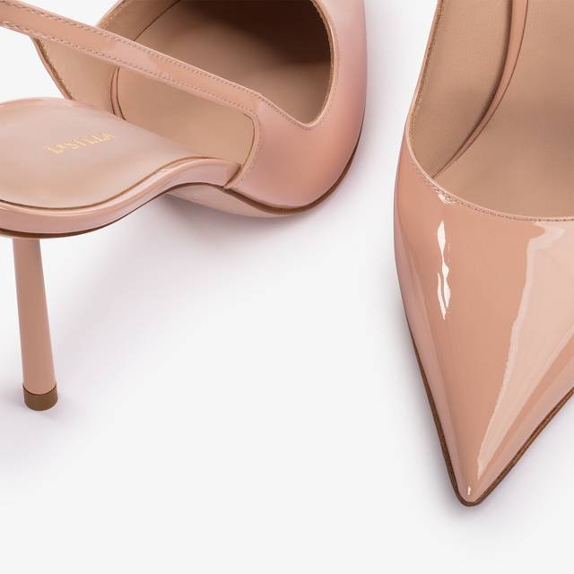 Le Silla Slingback vernice nude skin Convenienza